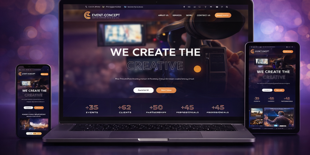 event planning website design in Saudi Arabia