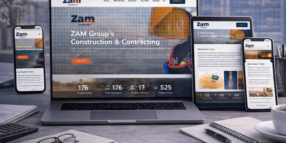 diversified business group website design